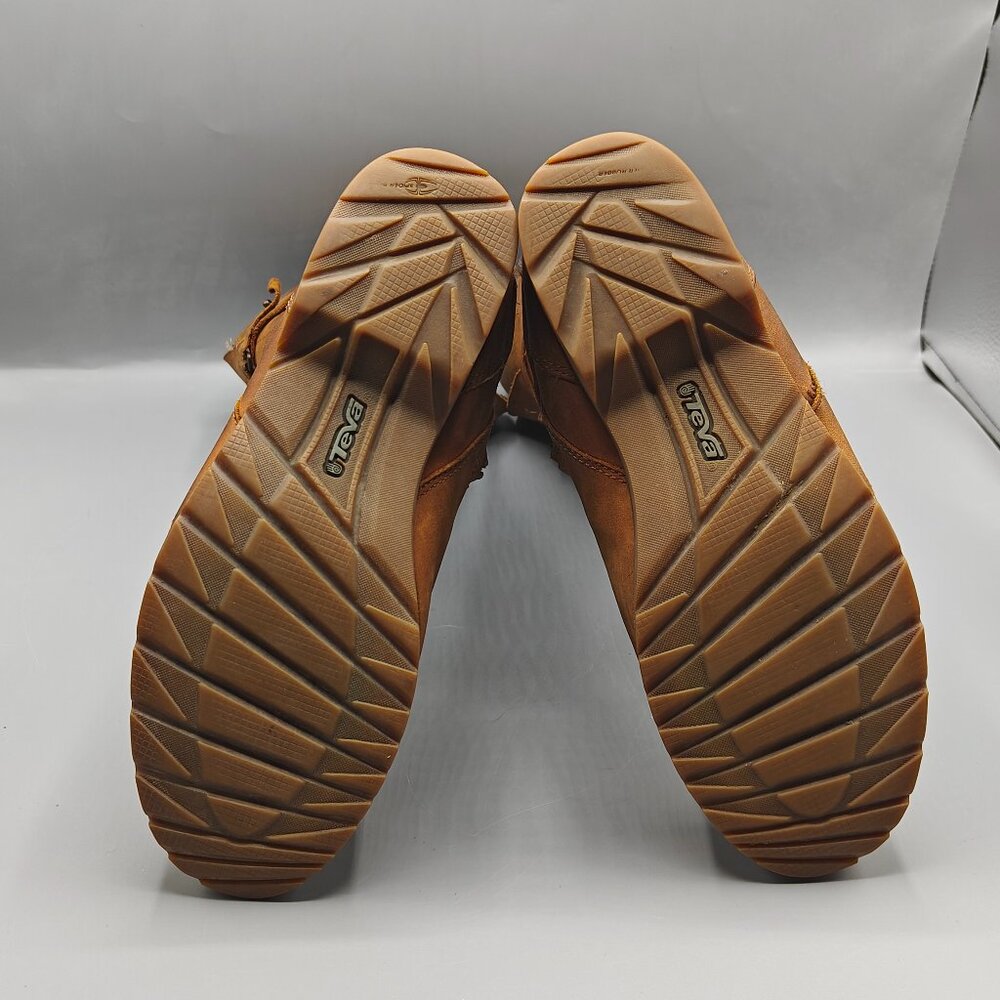 TEVA DE LA VINA Brown Weatherproof Tall Leather Boots - Picture 7 of 10